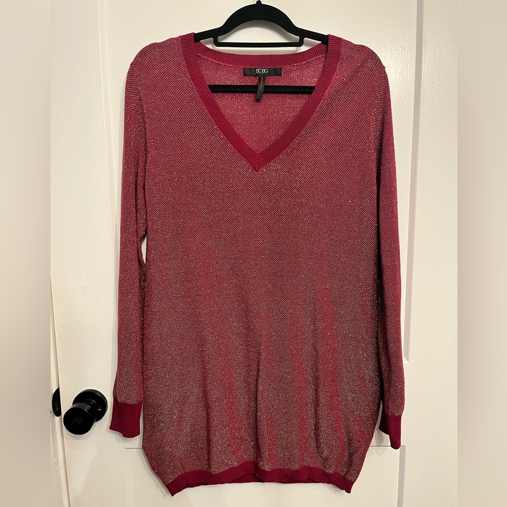 BCBG Paris Shimmer Sweater- Large